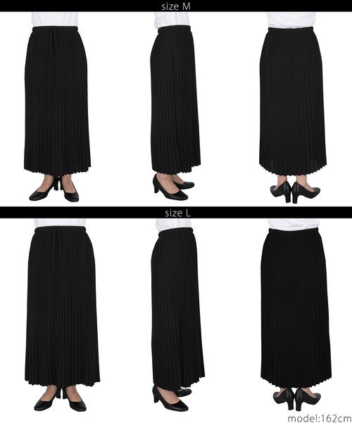 coca(coca)(コカ)の「プリーツフレアスカート(スカート・レディース・チャコール/ブラック・L/M)」の6枚目の写真