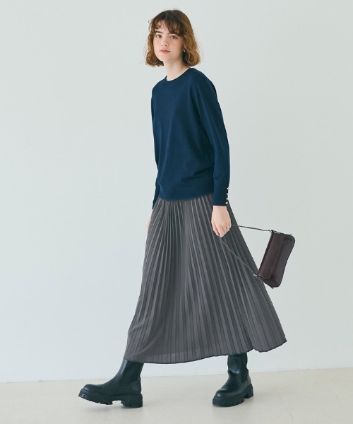 coca(coca)(コカ)の「プリーツフレアスカート(スカート・レディース・チャコール/ブラック・L/M)」の19枚目の写真