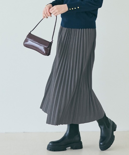 coca(coca)(コカ)の「プリーツフレアスカート(スカート・レディース・チャコール/ブラック・L/M)」の11枚目の写真