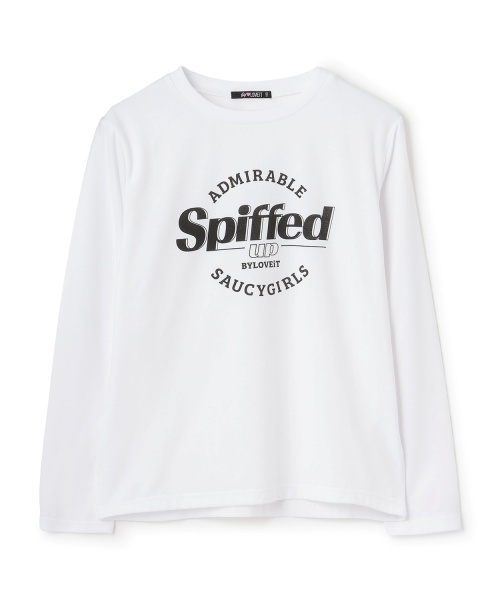 by LOVEiT（バイラビット）の「長袖ロゴTシャツ（Tシャツ/カットソー・キッズ・ブルーグレー/オフホワイト/ピンク/チャコール・130cm/140cm/150cm/120cm/160cm）」の12枚目の写真