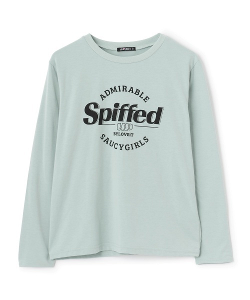 by LOVEiT（バイラビット）の「長袖ロゴTシャツ（Tシャツ/カットソー・キッズ・ブルーグレー/オフホワイト/ピンク/チャコール・130cm/140cm/150cm/120cm/160cm）」の9枚目の写真