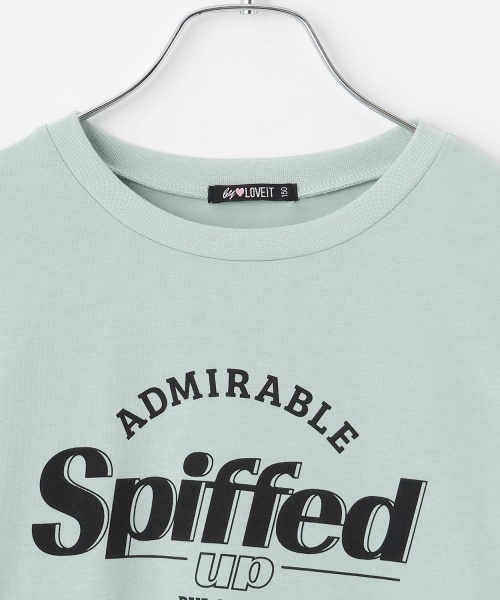 by LOVEiT（バイラビット）の「長袖ロゴTシャツ（Tシャツ/カットソー・キッズ・ブルーグレー/オフホワイト/ピンク/チャコール・130cm/140cm/150cm/120cm/160cm）」の7枚目の写真