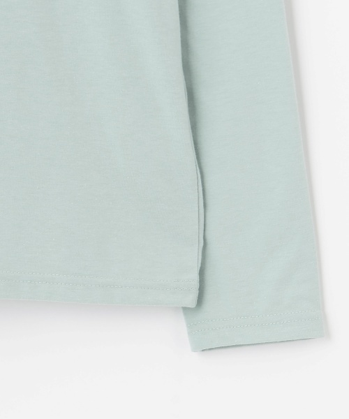 by LOVEiT（バイラビット）の「長袖ロゴTシャツ（Tシャツ/カットソー・キッズ・ブルーグレー/オフホワイト/ピンク/チャコール・130cm/140cm/150cm/120cm/160cm）」の6枚目の写真