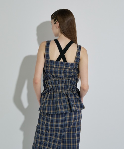 セール】チェックシャーリングキャミ（ワンピース）｜ANNA SUI NYC