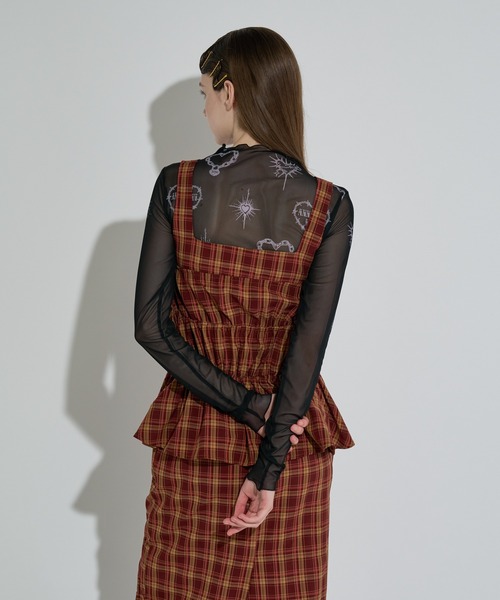 セール】チェックシャーリングキャミ（ワンピース）｜ANNA SUI NYC