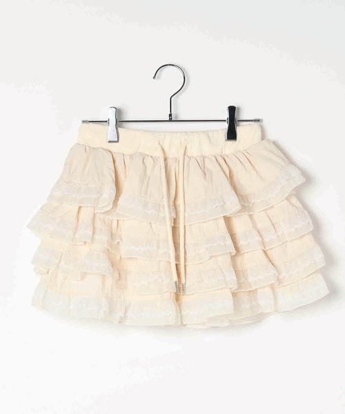 3.3 Field Trip （3.3フィールドトリップ）の「3.3 Field Trip／レースDフリルショートパンツ（その他パンツ・レディース・アイボリー/ブラック・FREE）」の18枚目の写真
