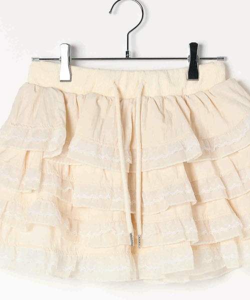 3.3 Field Trip （3.3フィールドトリップ）の「3.3 Field Trip／レースDフリルショートパンツ（その他パンツ・レディース・アイボリー/ブラック・FREE）」の20枚目の写真