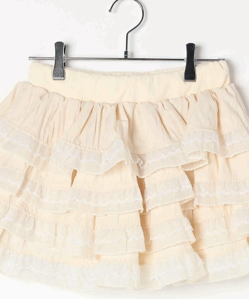 3.3 Field Trip （3.3フィールドトリップ）の「3.3 Field Trip／レースDフリルショートパンツ（その他パンツ・レディース・アイボリー/ブラック・FREE）」の21枚目の写真