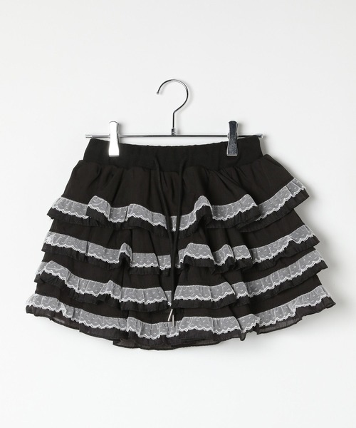 3.3 Field Trip （3.3フィールドトリップ）の「3.3 Field Trip／レースDフリルショートパンツ（その他パンツ・レディース・アイボリー/ブラック・FREE）」の3枚目の写真