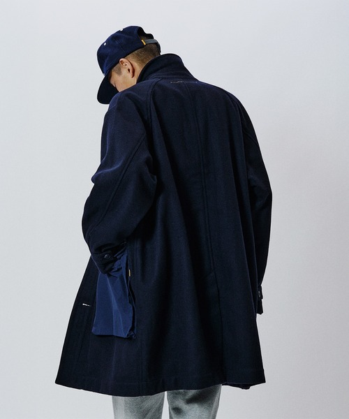 UNION（ユニオン）の「UNION TOKYO  ROOSEVELT TRENCH ユニオントーキョー（トレンチコート・メンズ・ネイビー/ブラック・L/M/XL）」の6枚目の写真