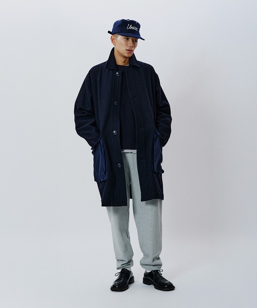 UNION（ユニオン）の「UNION TOKYO  ROOSEVELT TRENCH ユニオントーキョー（トレンチコート・メンズ・ネイビー/ブラック・L/M/XL）」の7枚目の写真
