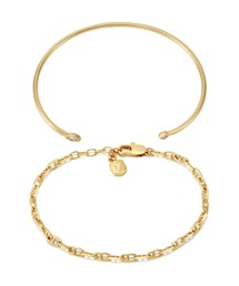 FOSSIL（フォッシル）の「フォッシル アクセサリー レディース セット ゴールド JA7292SET（ブレスレット・レディース）」