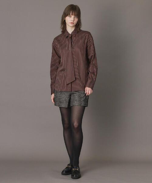 DRESSTERIOR（ドレステリア）の「【洗える/オンオフ/otonaMUSE 11月号掲載】3WAYタイ付きアーカーストライプシャツ（シャツ/ブラウス・レディース・ブラウン系その他3/ベージュ系その他5・38/34/36）」の5枚目の写真