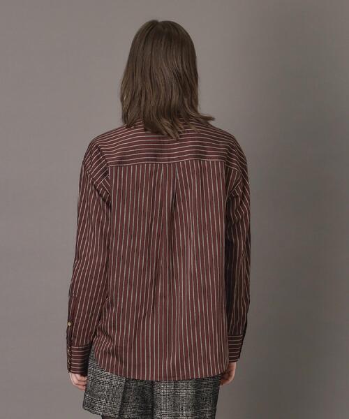 DRESSTERIOR（ドレステリア）の「【洗える/オンオフ/otonaMUSE 11月号掲載】3WAYタイ付きアーカーストライプシャツ（シャツ/ブラウス・レディース・ブラウン系その他3/ベージュ系その他5・38/34/36）」の16枚目の写真