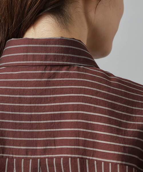 DRESSTERIOR（ドレステリア）の「【洗える/オンオフ/otonaMUSE 11月号掲載】3WAYタイ付きアーカーストライプシャツ（シャツ/ブラウス・レディース・ブラウン系その他3/ベージュ系その他5・38/34/36）」の22枚目の写真