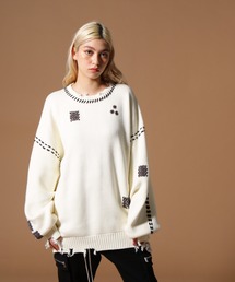 DANKE SCHON | DankeSchon/ダンケシェーン/HAND STITCH KINT CREWNECK(ニット/セーター)