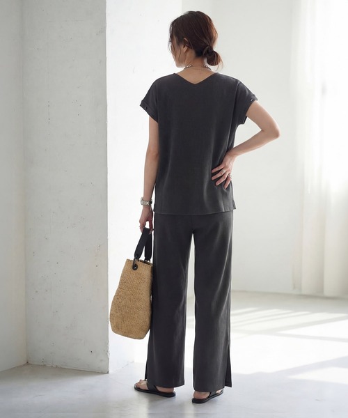 STYLE DELI(スタイルデリ)の「袖が外せる◆PUFFニットセットアップ(ニット/セーター・レディース・グレイッシュベージュ/チャコールグレー・FREE)」の19枚目の写真