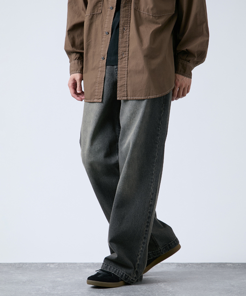 B.C STOCK（ベーセーストック）の「[B.A.C.D] NEW 13oz ワイドストレートデニムパンツ（デニムパンツ・メンズ・クリアブルー/ブラウン/ブラック系その他/ブルー系その他・SMALL/MEDIUM/LARGE）」の7枚目の写真