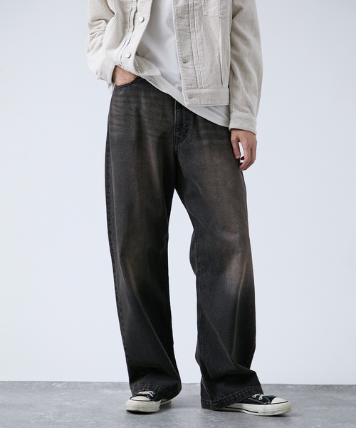 B.C STOCK（ベーセーストック）の「[B.A.C.D] NEW 13oz ワイドストレートデニムパンツ（デニムパンツ・メンズ・クリアブルー/ブラウン/ブラック系その他/ブルー系その他・SMALL/MEDIUM/LARGE）」の10枚目の写真