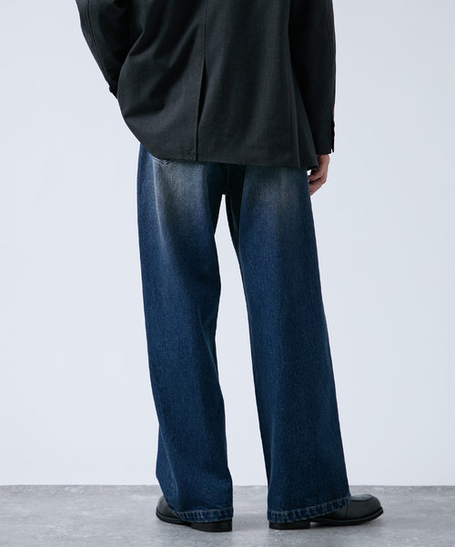 B.C STOCK（ベーセーストック）の「[B.A.C.D] NEW 13oz ワイドストレートデニムパンツ（デニムパンツ・メンズ・クリアブルー/ブラウン/ブラック系その他/ブルー系その他・SMALL/MEDIUM/LARGE）」の16枚目の写真