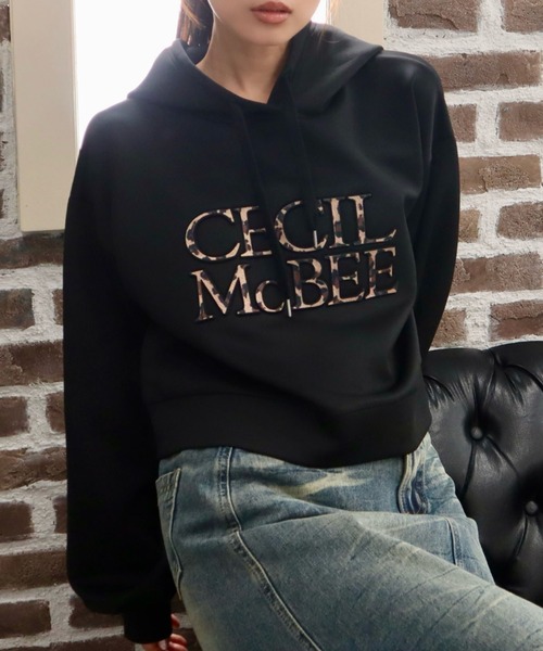 CECIL McBEE（セシルマクビー）の「エンボスロゴパーカー（パーカー・レディース・アイボリー/グレー/ブラック・MEDIUM/LARGE）」の21枚目の写真