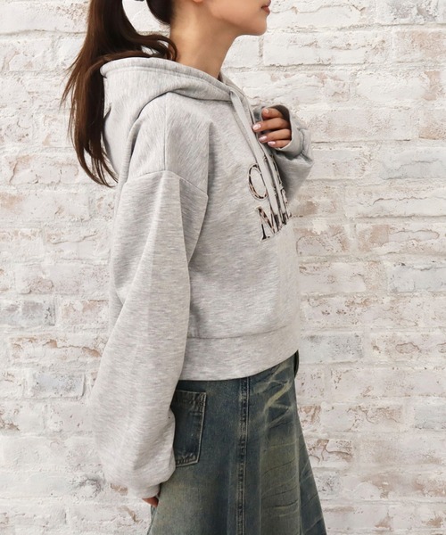 CECIL McBEE（セシルマクビー）の「エンボスロゴパーカー（パーカー・レディース・アイボリー/グレー/ブラック・MEDIUM/LARGE）」の13枚目の写真