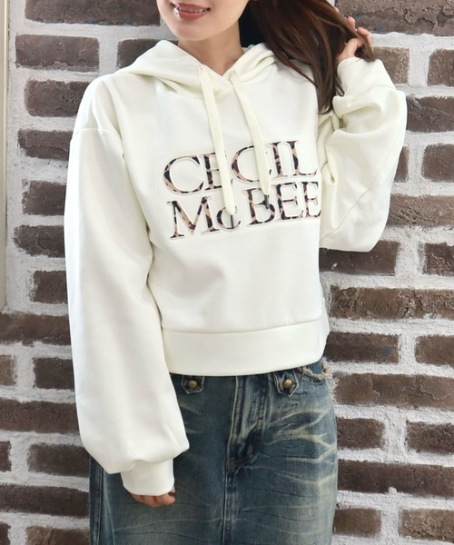 CECIL McBEE（セシルマクビー）の「エンボスロゴパーカー（パーカー・レディース・アイボリー/グレー/ブラック・MEDIUM/LARGE）」の12枚目の写真