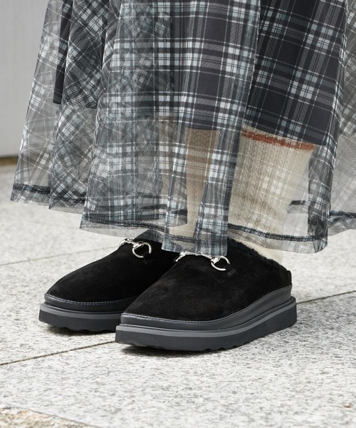 MOHI(モヒ)の「MOHI/モヒ Bit サボ ファーサンダル(サンダル・レディース・ブラック/ベージュ・36/37/38)」の3枚目の写真