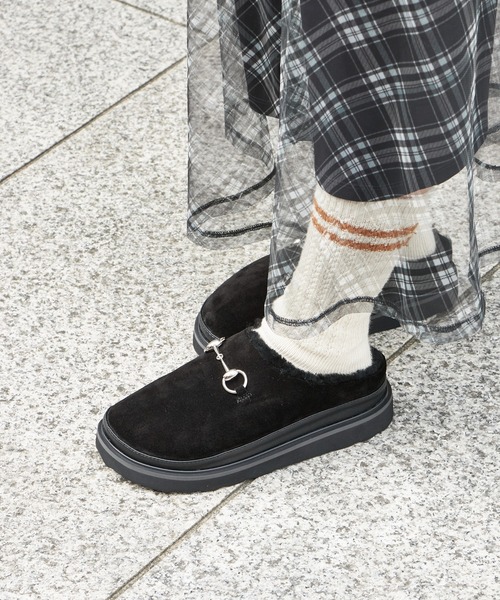 MOHI(モヒ)の「MOHI/モヒ Bit サボ ファーサンダル(サンダル・レディース・ブラック/ベージュ・36/37/38)」の5枚目の写真