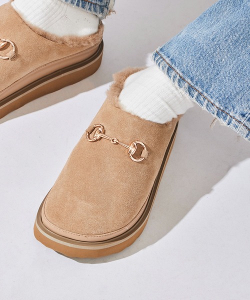 MOHI(モヒ)の「MOHI/モヒ Bit サボ ファーサンダル(サンダル・レディース・ブラック/ベージュ・36/37/38)」の11枚目の写真