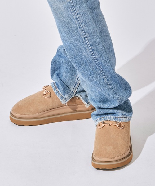 MOHI(モヒ)の「MOHI/モヒ Bit サボ ファーサンダル(サンダル・レディース・ブラック/ベージュ・36/37/38)」の12枚目の写真