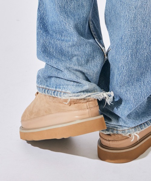 MOHI(モヒ)の「MOHI/モヒ Bit サボ ファーサンダル(サンダル・レディース・ブラック/ベージュ・36/37/38)」の13枚目の写真