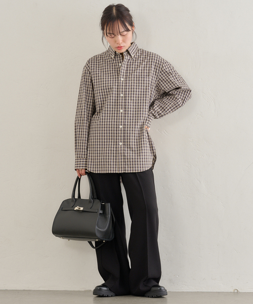 セール】PLAID CHECK ボタンダウンシャツ（シャツ/ブラウス）｜U by