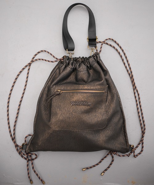 INTER FACTORY（インターファクトリー）の「emuniem by.ゆいか - 4wayビンテージナップサック（バックパック/リュック・レディース・ブラック・FREE）」の21枚目の写真