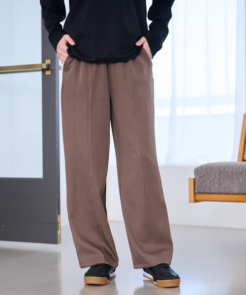 Arnold Palmer（アーノルドパーマー）の「イージーワイド ストレートパンツ（その他パンツ・レディース・ブラウン/ベージュ/ブラック・S/L/M）」の3枚目の写真