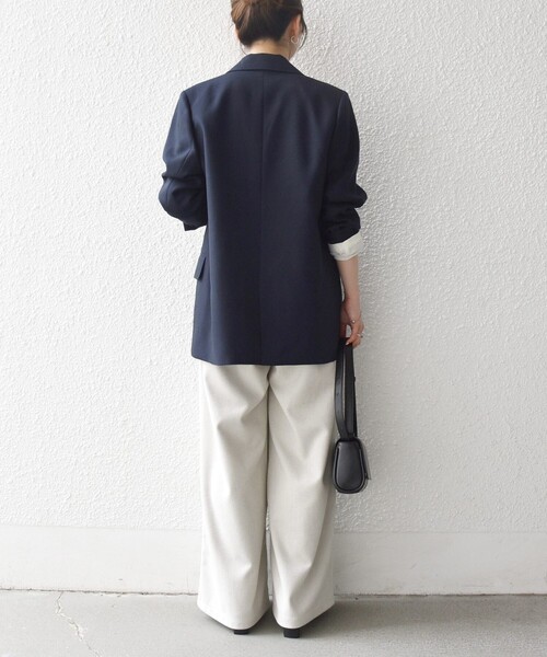 SHIPS any（シップス エニィ）の「SHIPS any:〈手洗い可能〉ウォーム イージー ワイド ストレート パンツ（その他パンツ・レディース・ブラウン/グレー/チャコールグレー/ナチュラル・ONE SIZE）」の6枚目の写真