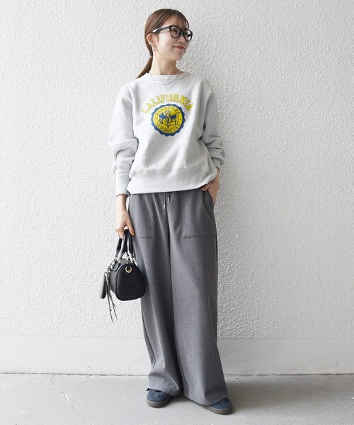 SHIPS any（シップス エニィ）の「SHIPS any:〈手洗い可能〉ウォーム イージー ワイド ストレート パンツ（その他パンツ・レディース・ブラウン/グレー/チャコールグレー/ナチュラル・ONE SIZE）」の11枚目の写真