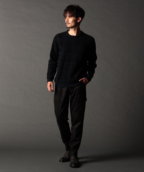 NICOLE CLUB FOR MEN（ニコルクラブフォーメン）の「ムラプリントカットソーカーゴパンツ（カーゴパンツ・メンズ・ブラック/ダークブラウン/ブラック系その他・X-LARGE/LARGE/MEDIUM/SMALL）」の5枚目の写真