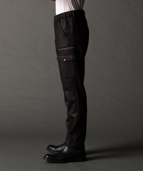 NICOLE CLUB FOR MEN（ニコルクラブフォーメン）の「ムラプリントカットソーカーゴパンツ（カーゴパンツ・メンズ・ブラック/ダークブラウン/ブラック系その他・X-LARGE/LARGE/MEDIUM/SMALL）」の14枚目の写真