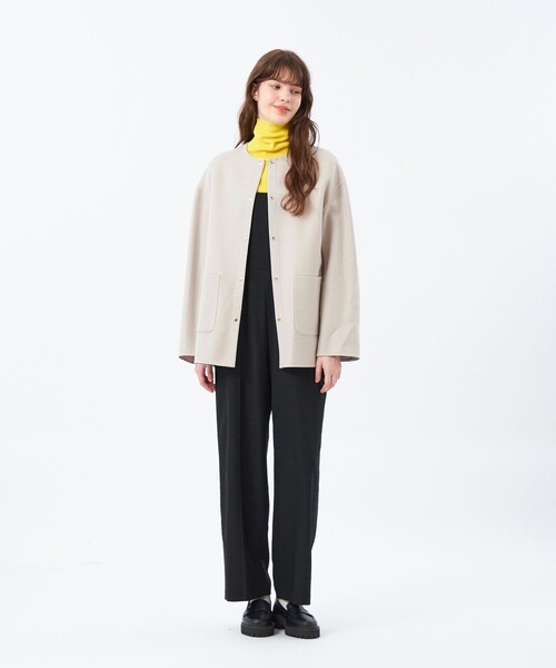 MACKINTOSH PHILOSOPHY(マッキントッシュ フィロソフィー)の「【IVENREY MIDDLE(イベンリーミドル)】ウール製(ノーカラーコート・レディース・チャコールグレー/ダークネイビー/ベージュ・36/38)」の10枚目の写真