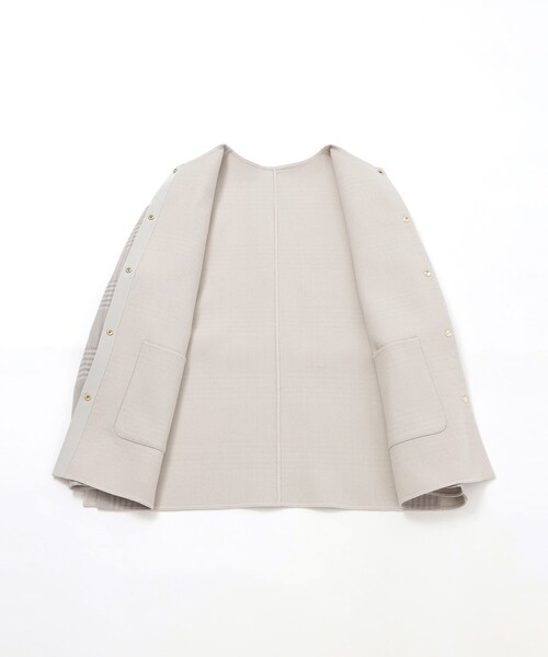 MACKINTOSH PHILOSOPHY(マッキントッシュ フィロソフィー)の「【IVENREY MIDDLE(イベンリーミドル)】ウール製(ノーカラーコート・レディース・チャコールグレー/ダークネイビー/ベージュ・36/38)」の17枚目の写真