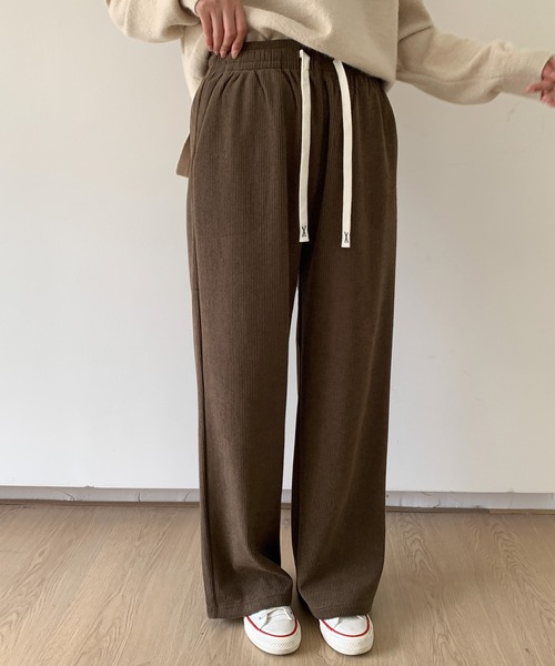 セール】【選べる丈感】裏起毛コーデュロイワイドパンツ（その他パンツ