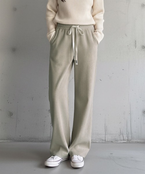 セール】【選べる丈感】裏起毛コーデュロイワイドパンツ（その他パンツ