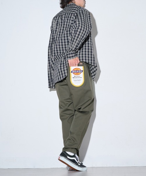 Dickies（ディッキーズ）の「【Dickies】TCツイル/デニム テーパード（デニムパンツ・メンズ・ブラック系1/カーキ/チャコールグレー/ブラック/ブルー系その他/ベージュ・M/LL/L）」の12枚目の写真