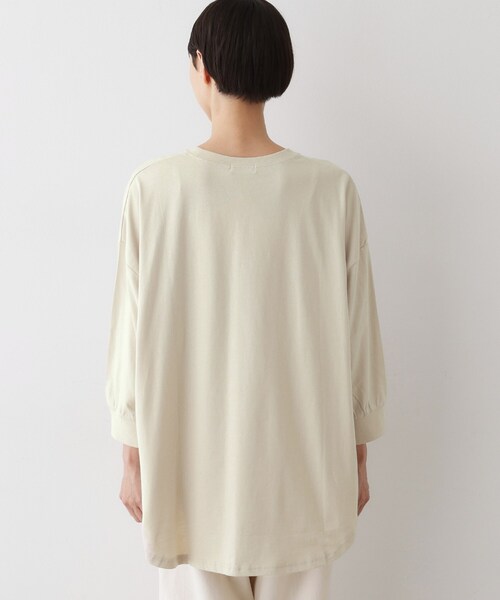 Dessin（デッサン）の「【洗える】箔プリントロングTシャツ（Tシャツ/カットソー・レディース・ナチュラル/ホワイト系/ブラウン系その他・00/01/02/03）」の18枚目の写真