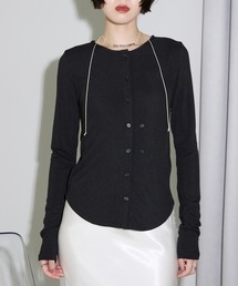 Tシャツ/カットソー カーディガン」に該当するトップスファッション