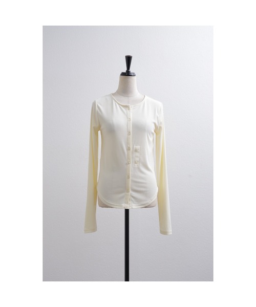 leimn（レイムン）の「2WAYボタンカーデ（Tシャツ/カットソー・レディース・アイボリー/ブラック・FREE）」の17枚目の写真