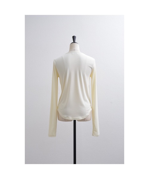 leimn（レイムン）の「2WAYボタンカーデ（Tシャツ/カットソー・レディース・アイボリー/ブラック・FREE）」の13枚目の写真