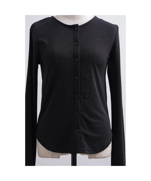 leimn（レイムン）の「2WAYボタンカーデ（Tシャツ/カットソー・レディース・アイボリー/ブラック・FREE）」の8枚目の写真