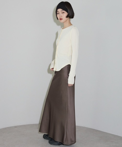 leimn（レイムン）の「2WAYボタンカーデ（Tシャツ/カットソー・レディース・アイボリー/ブラック・FREE）」の22枚目の写真